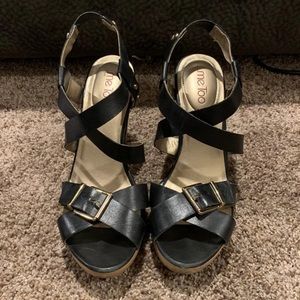 Black Ebony Sandal/Heels - Me Too